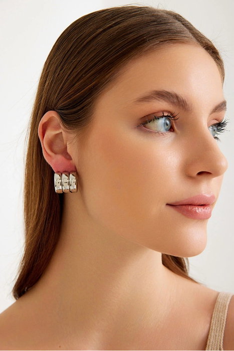 Heliophilia Silver Pendientes de Plata con Circón